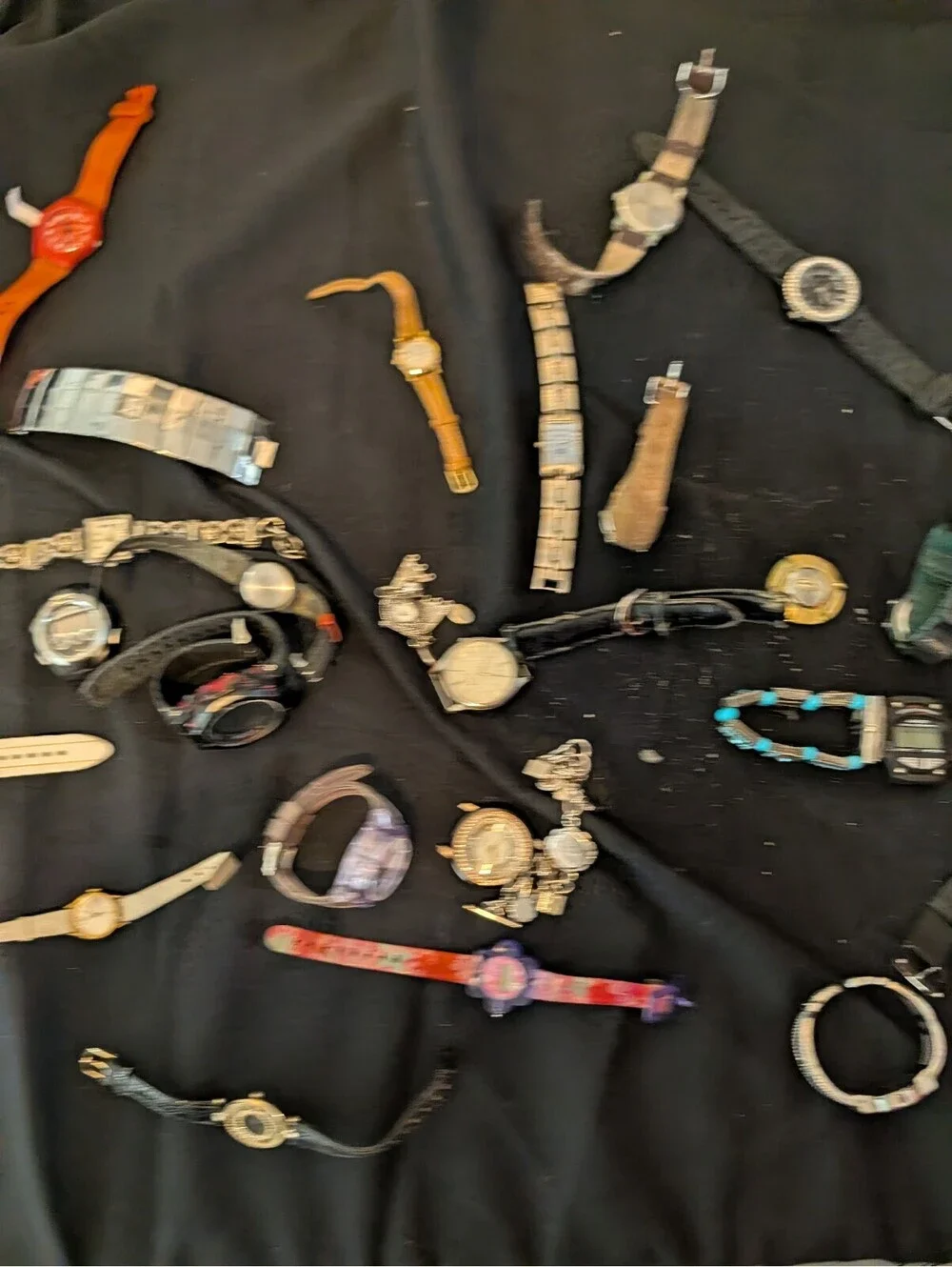 Lot 30 Watches Parts Repair Flea Market Resell
